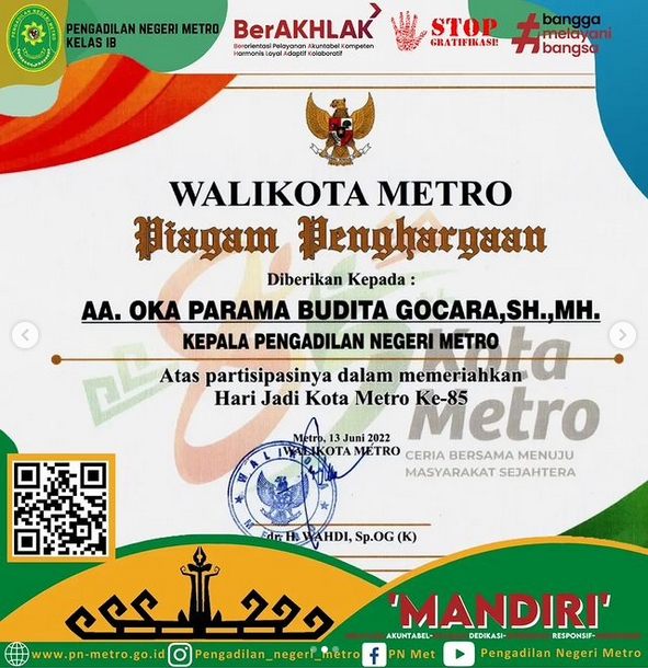 Screenshot 2022 06 30 at 09 23 52 Pengadilan Negeri Metro pengadilan negeri metro Instagram photos and videos