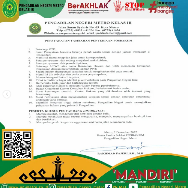 Screenshot 2022 12 06 at 09 10 19 Pengadilan Negeri Metro pengadilan negeri metro Instagram photos and videos