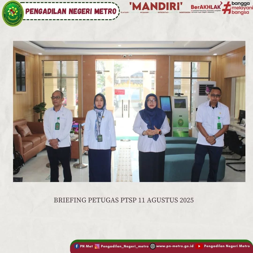 briefing senin 11
