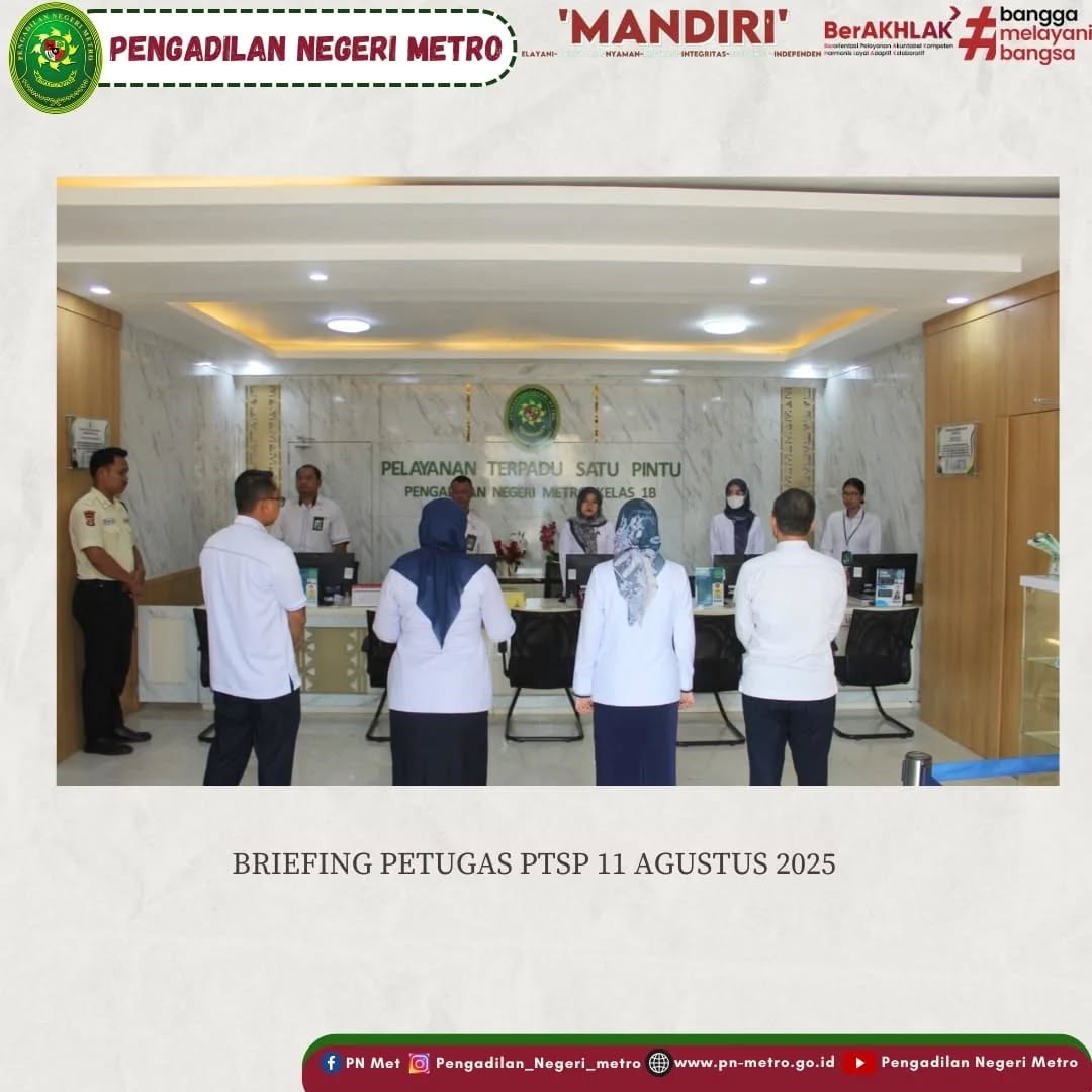 briefing senin 11 1